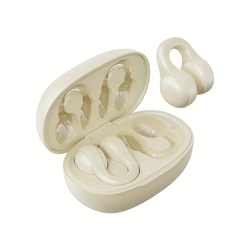 Écouteurs à Conduction Osseuse Bluetooth TWS Sans Fil – Stéréo Sport avec Micro Anti-Bruit pour Running