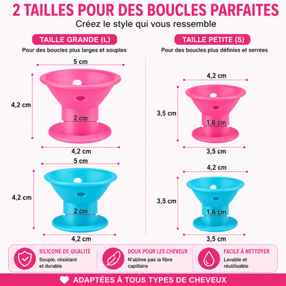 Bigoudis Sans Chaleur – Lot de 10 pour Boucles Naturelles