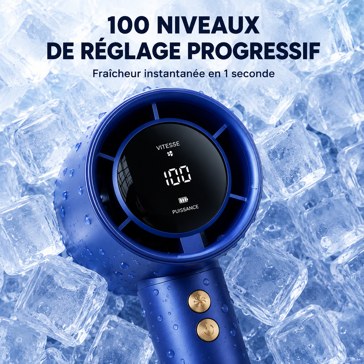 Mini Ventilateur Turbo Portable Rechargeable USB – 100 Vitesses