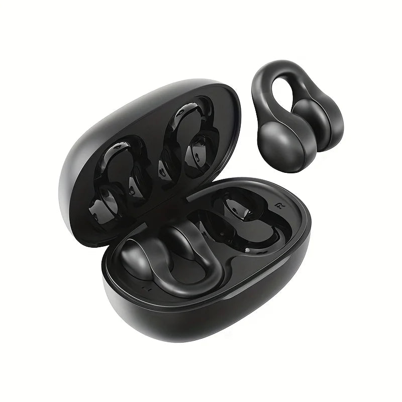 Écouteurs à Conduction Osseuse Bluetooth TWS Sans Fil – Stéréo Sport avec Micro Anti-Bruit pour Running