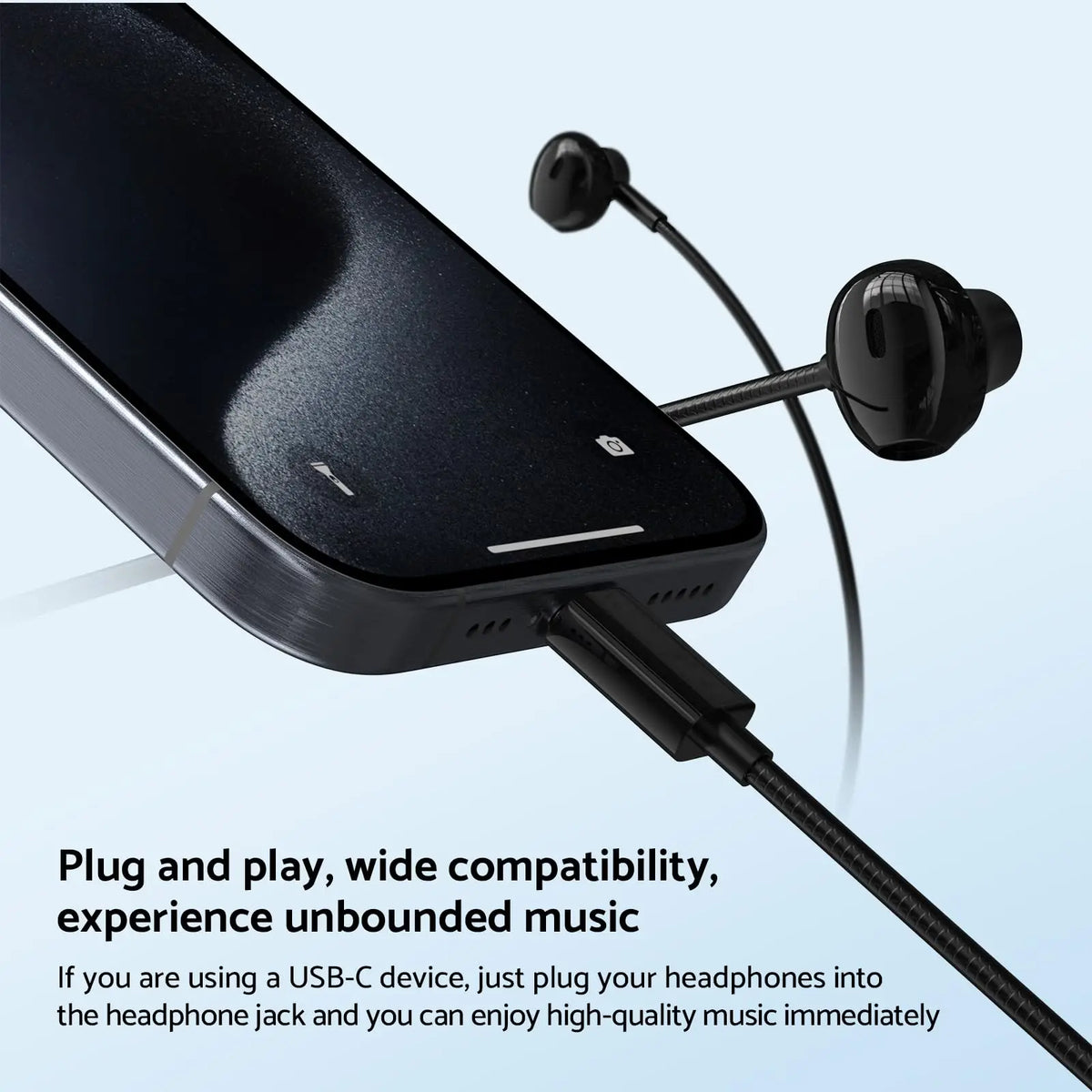Écouteurs Filaires Hi-Fi – USB-C & Jack 3,5 mm